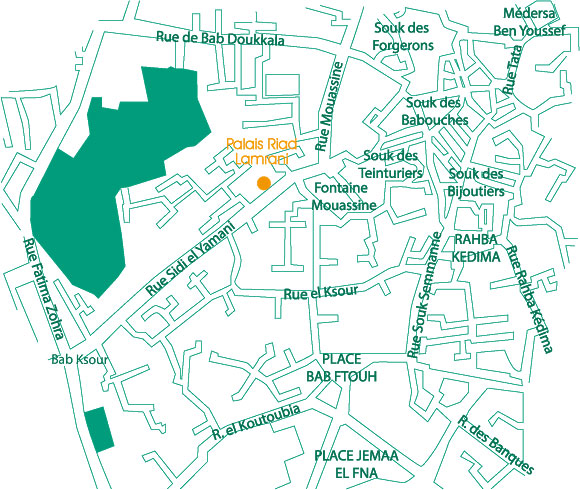 Find Palais Lamrani and La Table du Palais